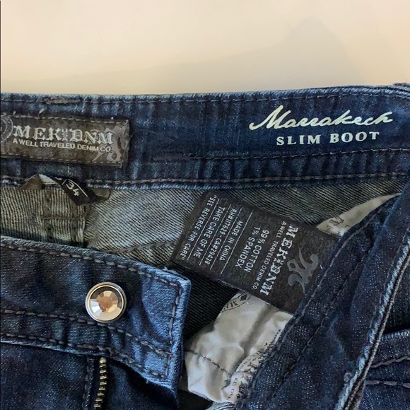 MEK 25 34 Slim Boot Jeans Dark Denim - Picture 6 of 8